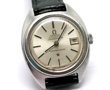 Omega constellation automatic chronometer ladies stainless steel wristwatch (dated 1966) - 24mm case &amp; 682 calibre moveme