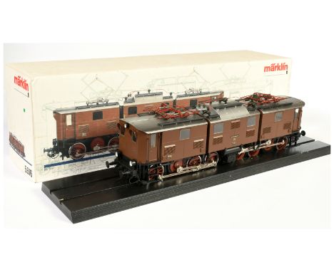 Marklin Gauge 1 Ref. 5516 DR Brown C'C' Articulated Electric Locomotives No. EG.589. Condition is Good Plus to Excellent on a