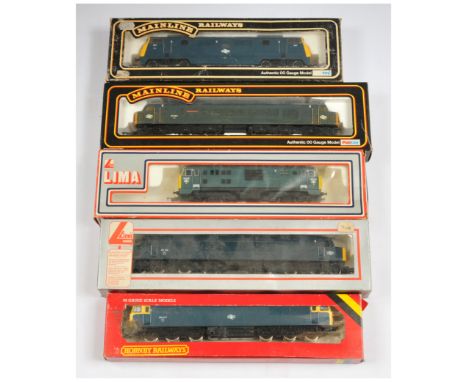 Mainline &amp; Dapol OO Gauge mixed group of BR Blue Diesel Locomotives to include Ref. 37-063 Class 42 B-B Diesel Hydraulic 