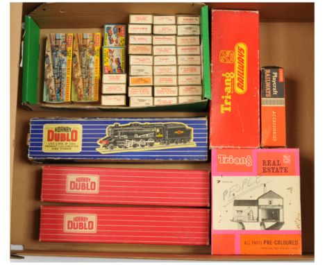 Merit OO Gauge Accessory EMPTY Boxes plus others - To include Tri-ang Real estate box, Tri-ang R.53 Princess Elizabeth green 