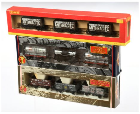 Bachmann &amp; Hornby (China) mixed group of Wagon Packs to include Bachmann 33-525 "Tank Traffic Classics" (Shell-Mex &amp; 
