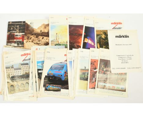 Marklin Collectors Club TELEX Magazine: A collection of the Marklin Collectors Club TELEX news letters, Assorted Catalogues ,