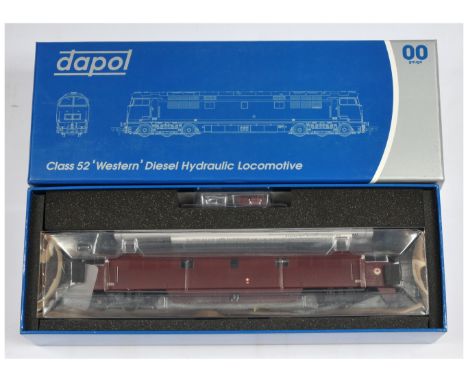 Dapol OO Gauge Ref.4D-003-006 Class 52 BR maroon Western Diesel Locomotive. A DCC Blanking chip is present in the box suggest