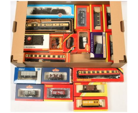 Hornby (China), Bachmann, Airfix plus Similar mixed group of Locomotive, Wagons Coaches and Accessories to include Airfix Ref