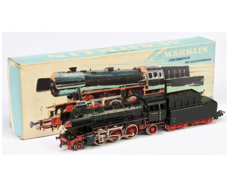 Marklin HO 3005 3-Rail Locomotive - '23014' with tender 'DA809'. Conditions: Generally Good Plus to Excellent with signs of u