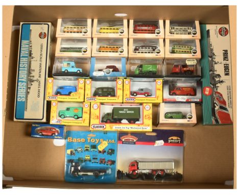 Oxford Diecast N/OO Plus others - Collection of N and OO Vehicles. plus Airfix 1/1200 scale naval vessels. Conditions: Genera