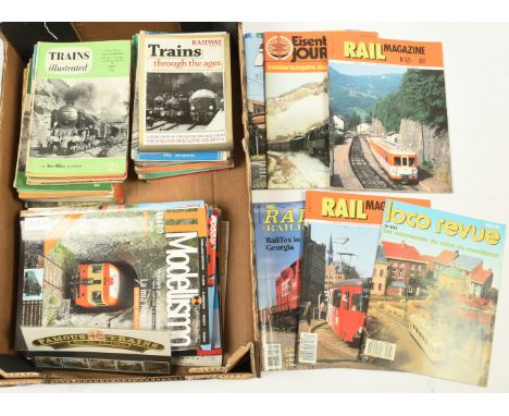 Assorted UK and Continental Railway Magazines plus Scale Four Society Information Books and Magazines, Newspaper cuttings fro