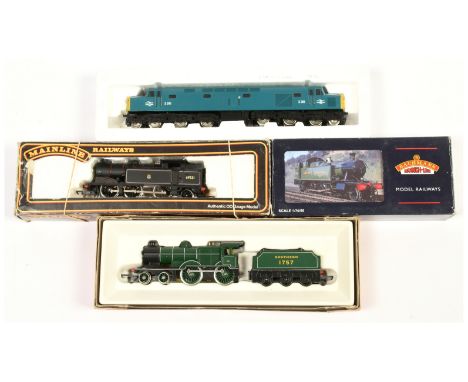 Mainline OO Bachmann and Hornby Locomotives - to include R.350 S.R. 'Southern 1715', 32-128 45xx Tank '4573' in BR Black Weat