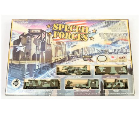 Bachmann Ref. 00652 "Special Forces" Train Set (see photo). Conditions is Good to Excellent (unchecked for completeness) in G