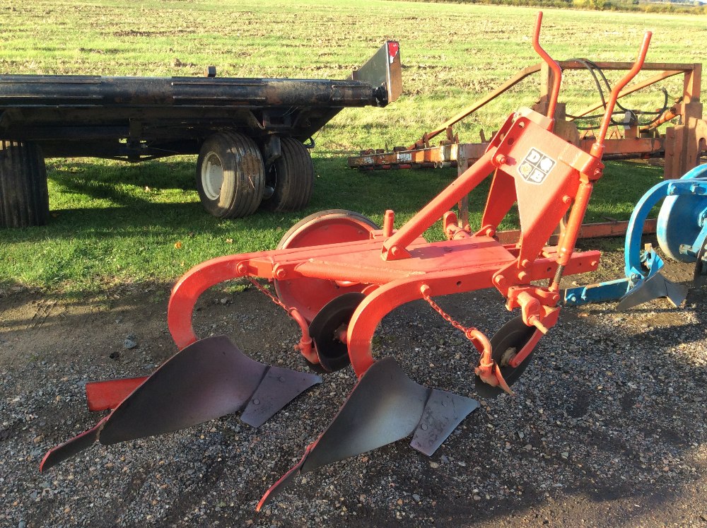 David Brown two furrow semi-digger conventional plough.