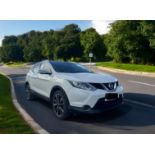 2014 NISSAN QASHQAI TEKNA 1.6 DCI - WHITE SUV >>--NO VAT ON HAMMER--<<