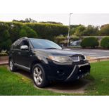 2007 MITSUBISHI OUTLANDER WARRIOR DI-D SUV - BLACK, 7-SEATER, 2.0 TDI MANUAL -NO VAT ON HAMMER--