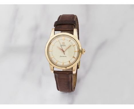 Omega. Montre bracelet en plaqué or mouvement automatique à bumperOmega. A gold plated bumper automatic wristwatch Model: Sea