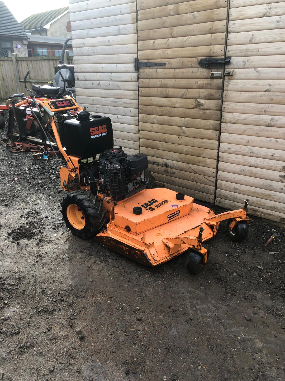 DA - SCAG 36 INCH WALK BEHIND MOWER, RUNS WORKS AND CUTS *NO VAT ...