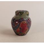 Moorcroft Finch and Berry ginger jar, height 10cm