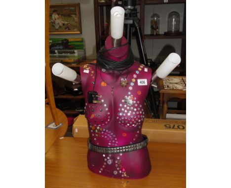 An unusual mannequin body light