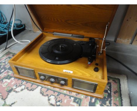 A vintage style record player