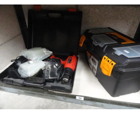 An Amtech drill and Mano toolbox