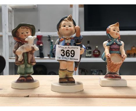 3 Goebel Hummel figures