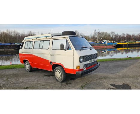 1986 Volkswagen T25 transporter campervan, diesel 1600cc. Vehicle Registration number C651 REG. Chassis number WV2ZZZ25ZGH059