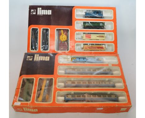 Lima Model Railways; comprising H0 scale Inter-City train set, together with a B.R goods wagon train set. (2) 