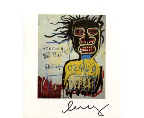 Artist: Jean-Michel Basquiat (American, 1960-1988). Title: "Self-Portrait as a Heel". Medium: Color offset lithograph. Date: 