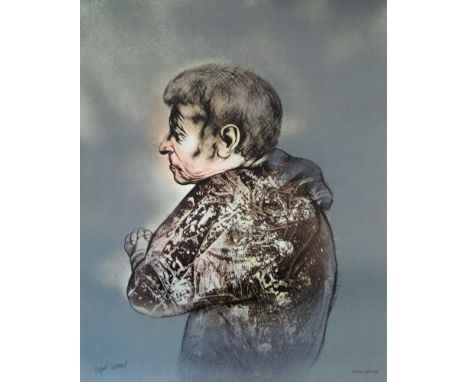 Artist: Rafael Coronel (Mexican, 1931-2019). Title: "Perfil". Medium: Color offset lithograph. Date: Printed 1978. Dimensions