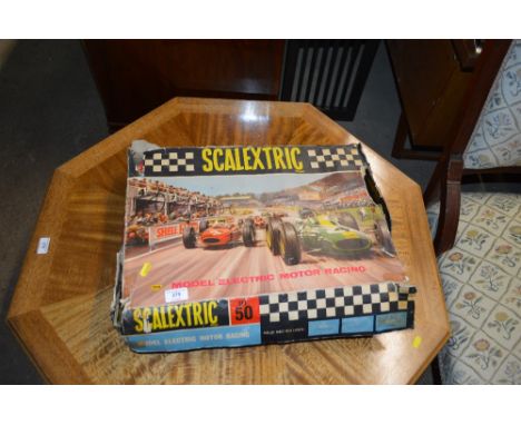 A vintage Scalextric set - sold as collectors item