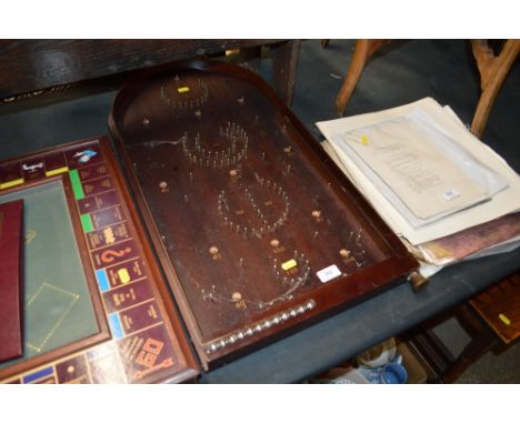 A bagatelle board 