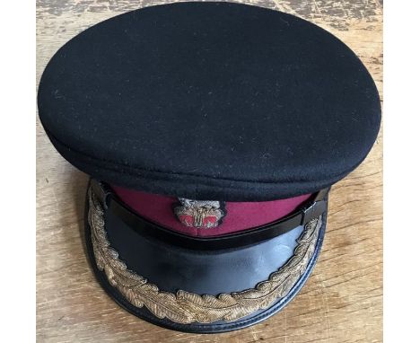 British Army Colonel C. E. Stuart  of the Royal MedicalCorps dress uniform cap. Approx 56-57 size.