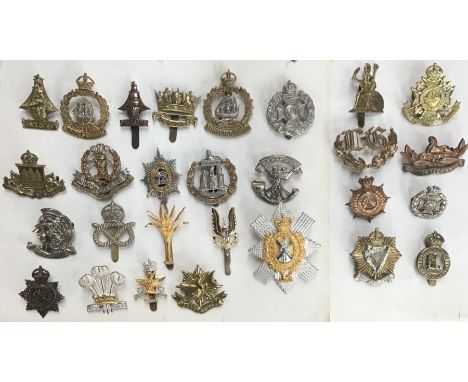 British Commonwealth military cap badges for British Army Regiments andRoyal Navy Division cap badges.