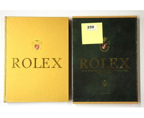 A first edition volume of 'Rolex - Hans Wilsdorf and the evolution of time 1905-present' by George Gordon.