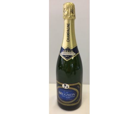 A bottle of P Brugnon, Rilly Champagne, 1998 vintage. Brut, Millesime. 750ml