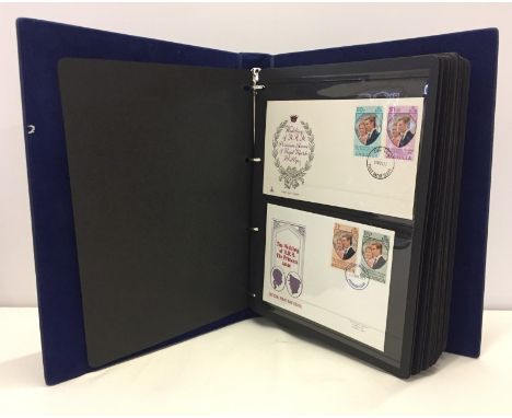 An album containing approx 48 First Day Covers. All relating to the marriage of Princess Anne & Captain Mark Phillips.  Sent 