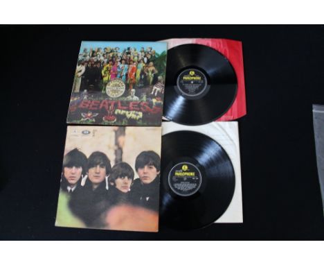 THE BEATLES - Two stunning condition 1st UK pressing LP's; Sgt. Peppers and Beatles For Sale. Sgt. Peppers (PCS 7027) is iden