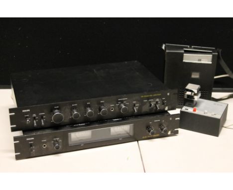 PHILIPS - a selection of 4 pieces of Philips equipment to include a 270 stereo preamplifier, a 370 DC power amplifer, an EL 3