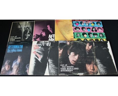 ROLLING STONES - Collection of 8 x original UK and US LP's. Titles to include Sticky Fingers (COC 59100 w/inner additionally 