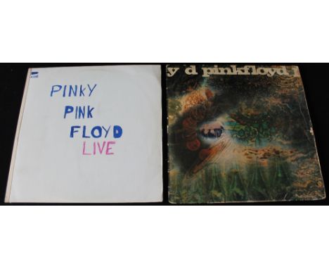 PINK FLOYD - Collection of 2 x rare LP's. Titles are Pink Floyd Live - very rare (allegedly only 50 copies) private pressing 