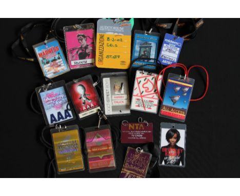 27 CREW ACCESS PASSES - A selection of Crew access passes to include Patti Smith 2005, Britney Spears 2009, UB40 1991, 2009 B