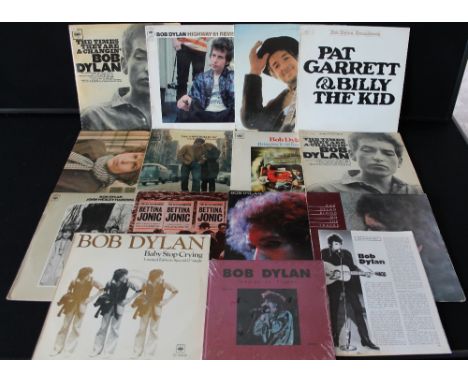 BOB DYLAN - Collection of 13 x studio LP's and a book, to include earlier pressings. Titles to include Highway 61 Revisited (