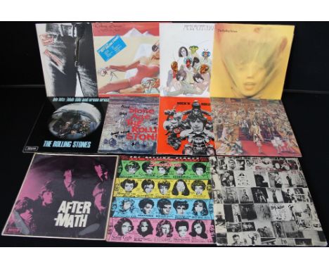 ROLLING STONES - Collection of 11 x original UK pressing LP's. Titles to include Sticky Fingers (COC 59100 - VG+/Ex), After-M