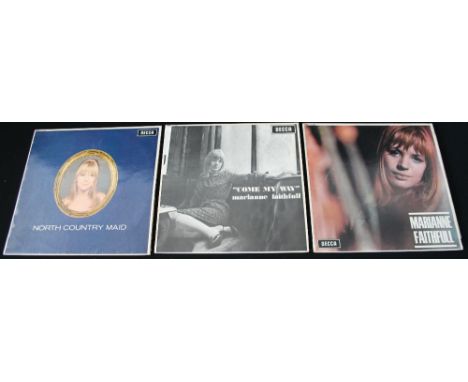 MARIANNE FAITHFUL - Lovely selection of 3 1st UK mono albums. Titles are North Country Maid (LK 4778 - VG+/VG+ with a few lig