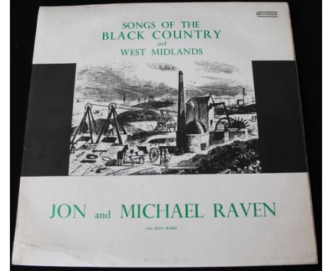 JOHN RAVEN - A scarce copy of Jon and Michael Raven - Songs Of The West Country and West Midlands, issued on Broadside in 196