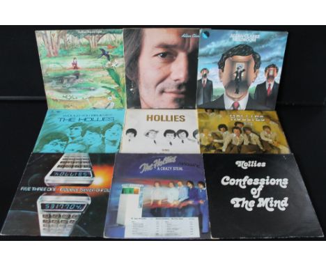 THE HOLLIES AND RELATED - Collection of 9 x original title LP's. To include Would You Believe? Original mono pressing (PMC 70