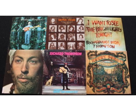RICHARD AND LINDA THOMPSON - Nice collection of 10 x LP's to include collectible 1st pressings. Titles to include Mirror Blue