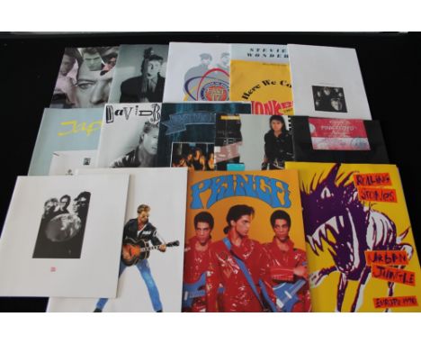 80s/90s TOUR PROGRAMMES AND TICKETS - a collection of 18 large tour programmes with tickets to include artists David Bowie (i