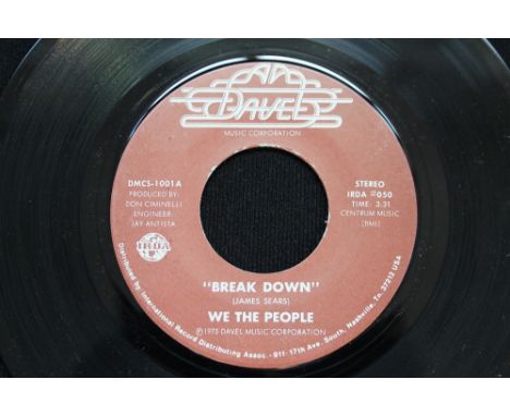 WE THE PEOPLE - BREAK DOWN - A fantastic groover with fab breaks issued on Davel (IRDA 050). The record is in Ex condition wi
