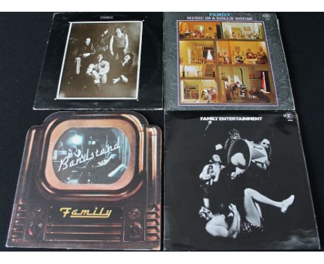 FAMILY - Collection of 4 x original title LP's. Titles are Music In A Doll's House (original Reprise steamboat pressing - RSL