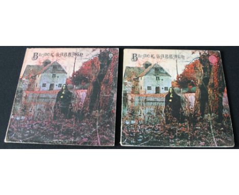 BLACK SABBATH - Two copies of the S/T release from Black Sabbath. To include a 1st UK pressing on the Vertigo swirl label (VO