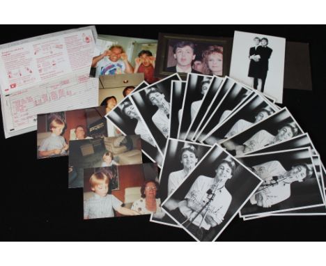 PAUL MCCARTNEY - 6 photographs of Paul, Linda, his family & Rose, 21 MPL postcards (with facsimile signatures) and a flight t